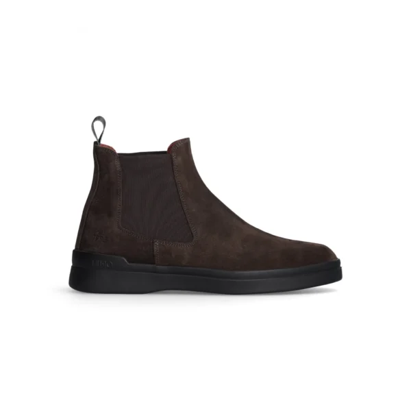 DUKE 02 - MID SNEAKER COW SUEDE/ELASTIC FA DARK BROWN Men