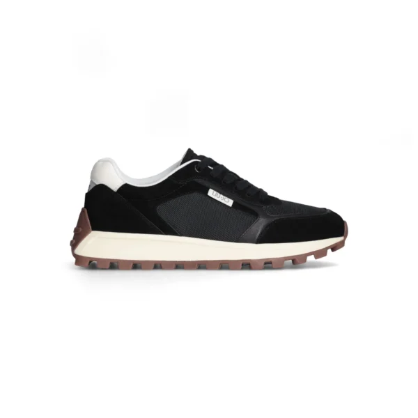 RUNNING 02 - SNEAKER COW SUEDE/FABRIC/CAL BLACK/OFF WHITE Men