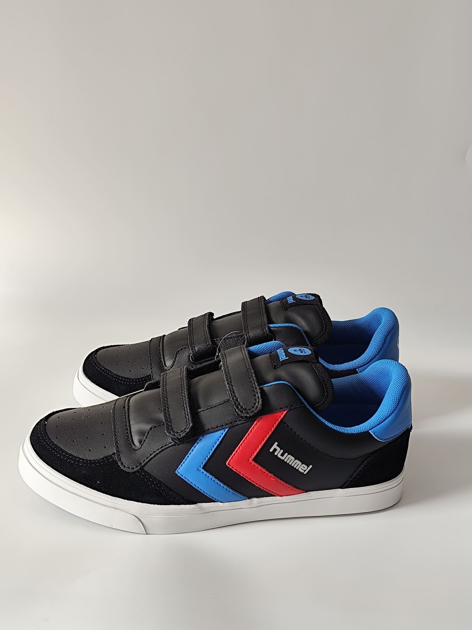 Hummel laisvalaikio batai Stadil JR Leather juodi mėlyni - Image 2