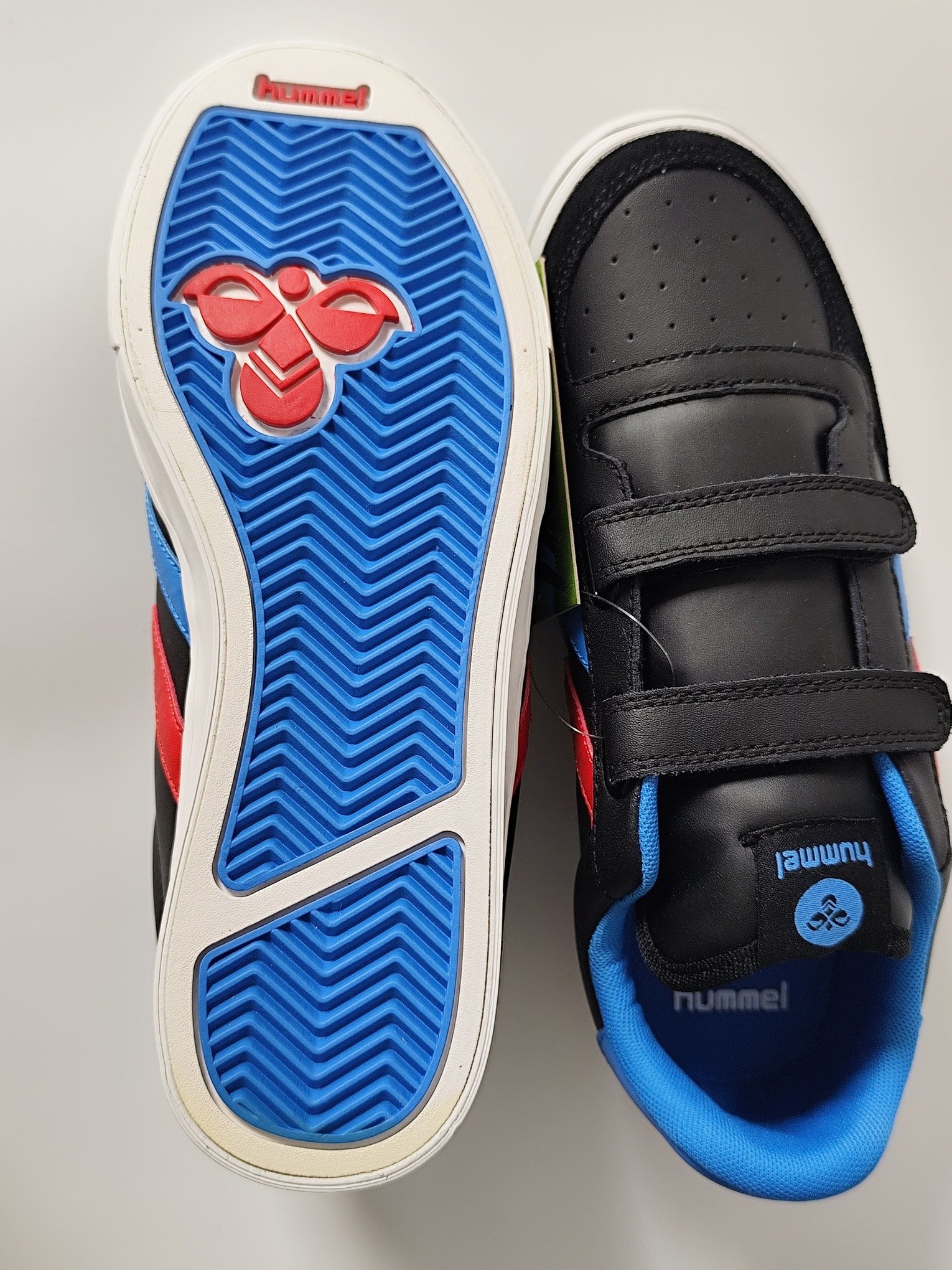 Hummel laisvalaikio batai Stadil JR Leather juodi mėlyni - Image 4