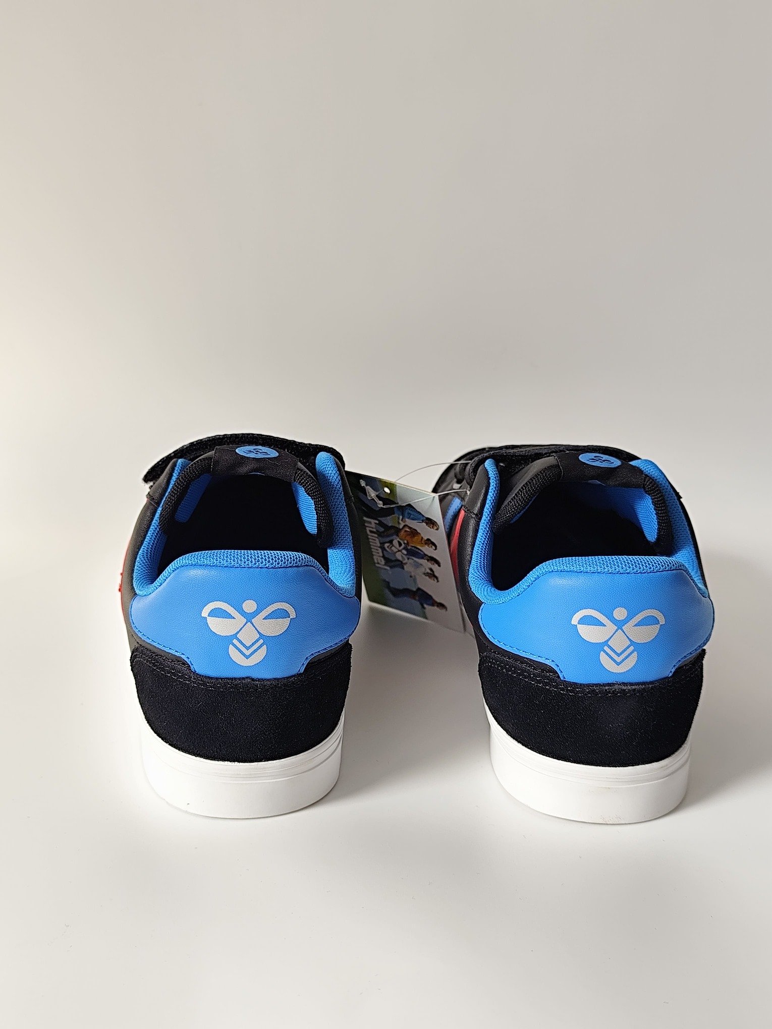 Hummel laisvalaikio batai Stadil JR Leather juodi mėlyni - Image 6
