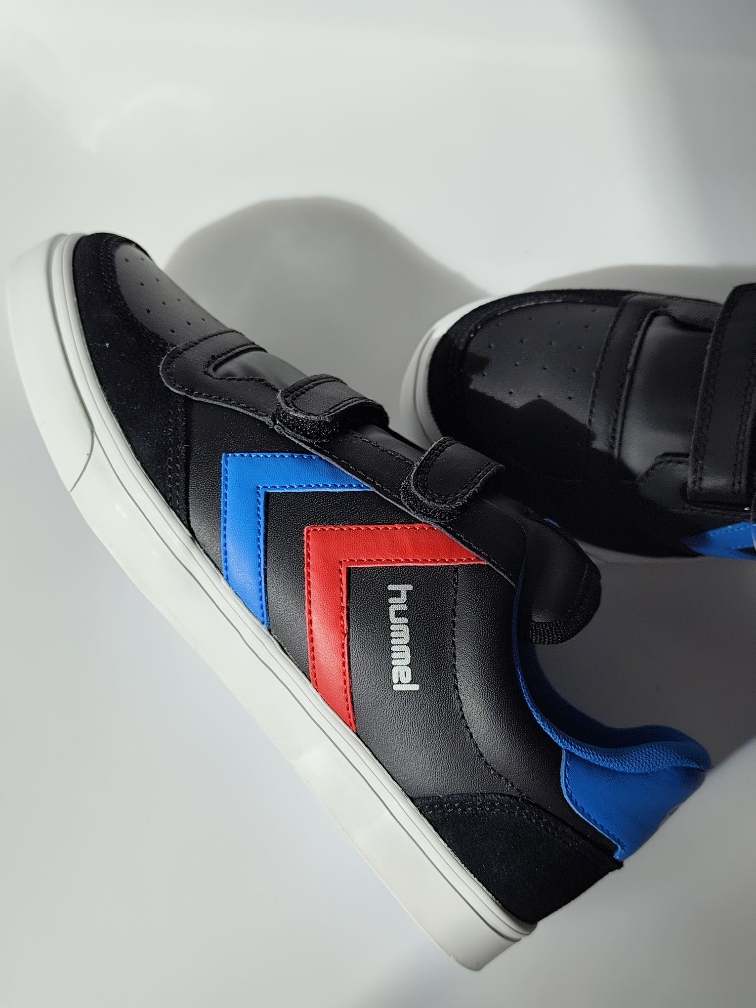 Hummel laisvalaikio batai Stadil JR Leather juodi mėlyni - Image 7