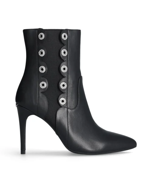 VICKIE 143 – ANKLE BOOT NAPPA/ELASTIC FABRIC BLACK Women VICKIE 143 - ANKLE BOOT NAPPA/ELASTIC FABRIC BLACK Women